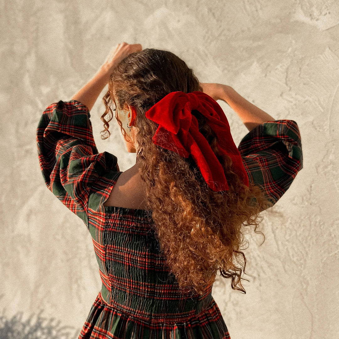 Big Velvet Bow: Black