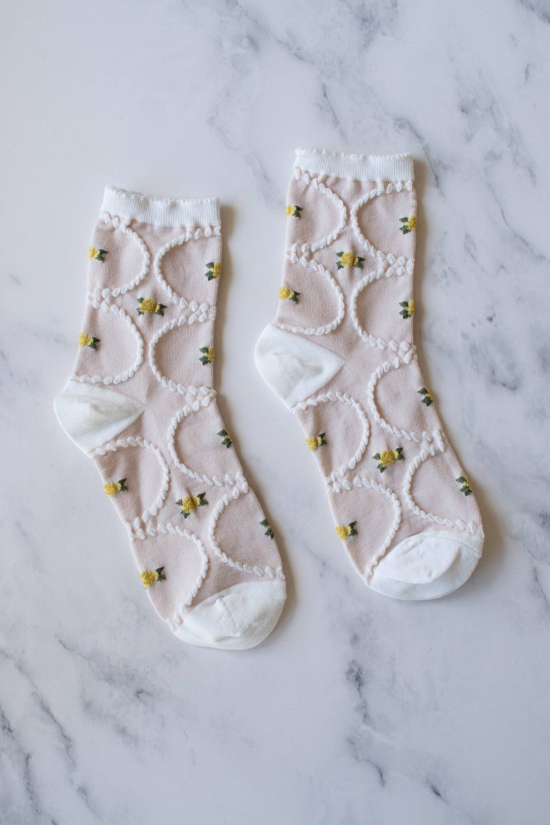 Women's Antique Floral Casual Socks