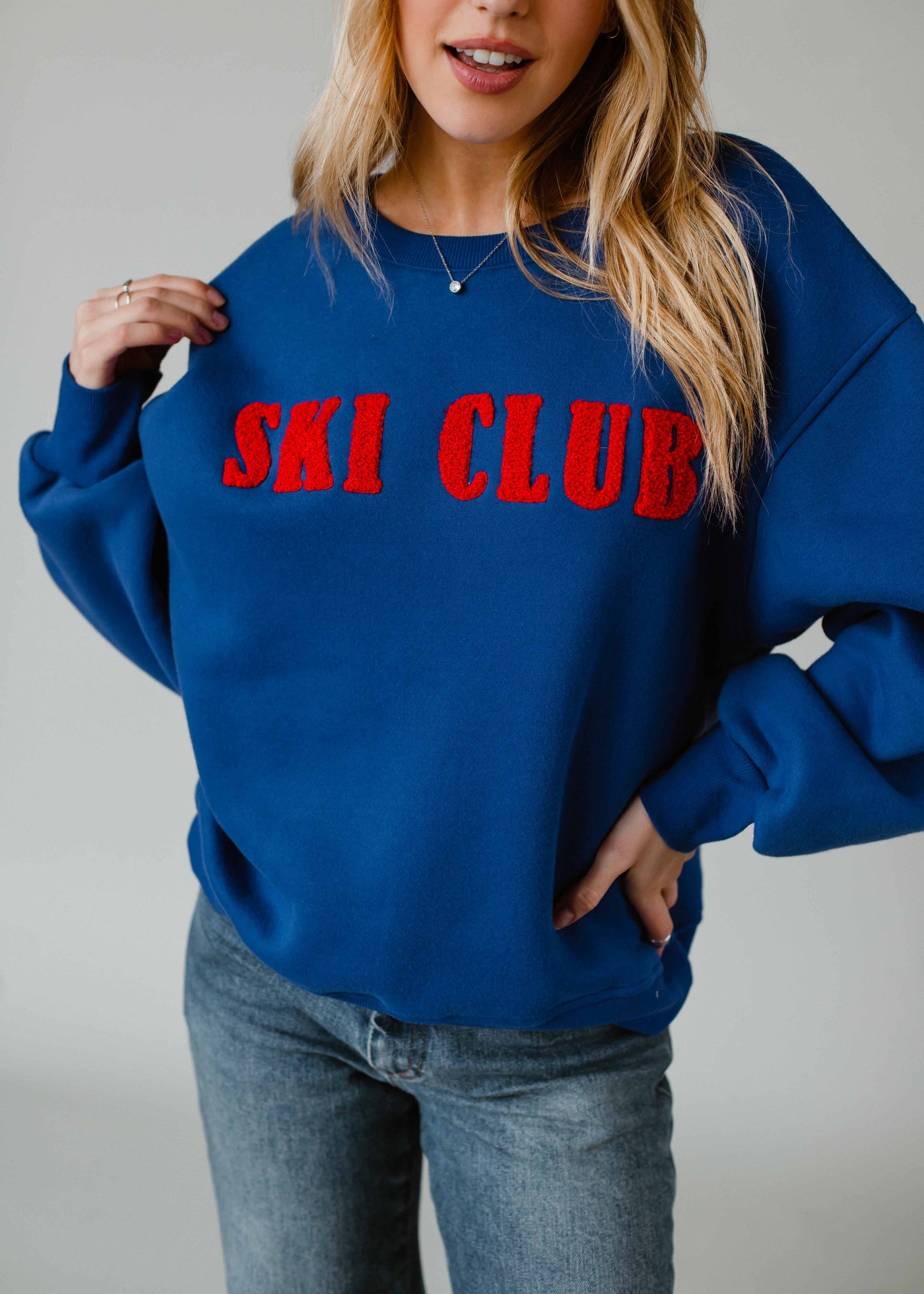 Blue Ski Club Sweatshirt