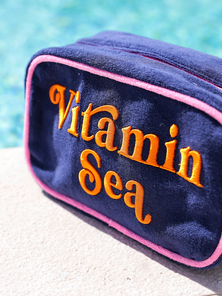 Medium Zip Pouch-Vitamin Sea