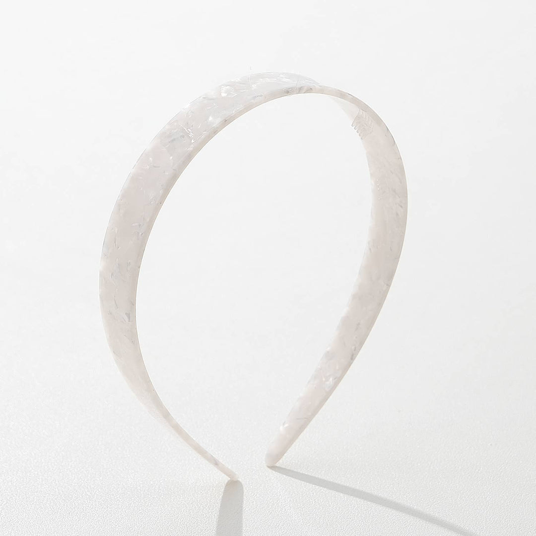 Core Acetate Skinny Headband | Checkered & Marbled