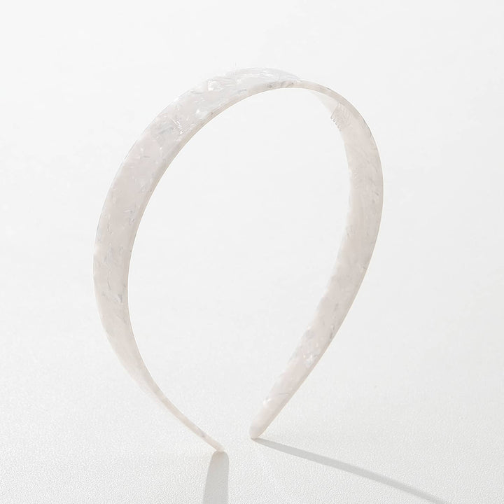 Core Acetate Skinny Headband | Checkered & Marbled