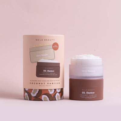 Body Scrub + Body Butter Set-Coconut Vanilla