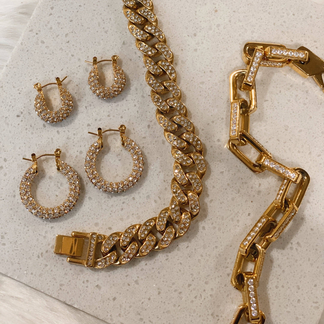 Earrings-Disco Baby Hoops