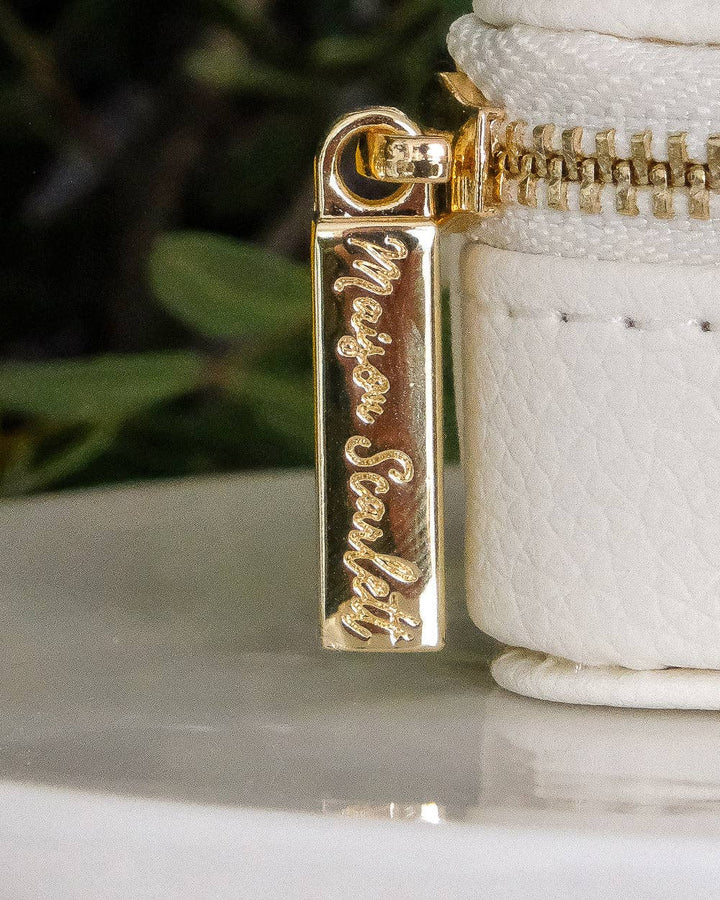 Marie-Leather Mini Travel Jewelry Box