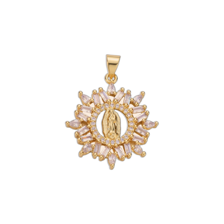 Necklace-Majesty Double Charm Religious Pendant