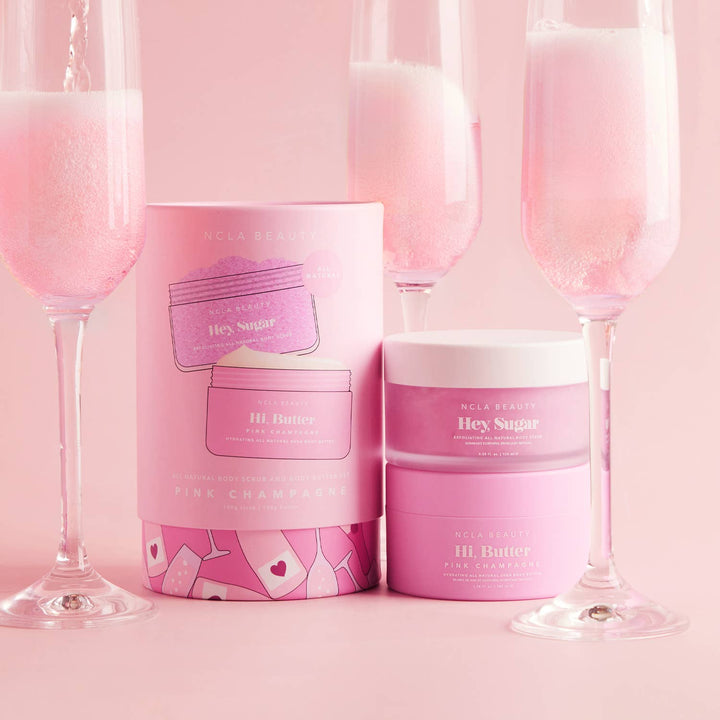 Body Scrub + Body Butter Set-Pink Champagne