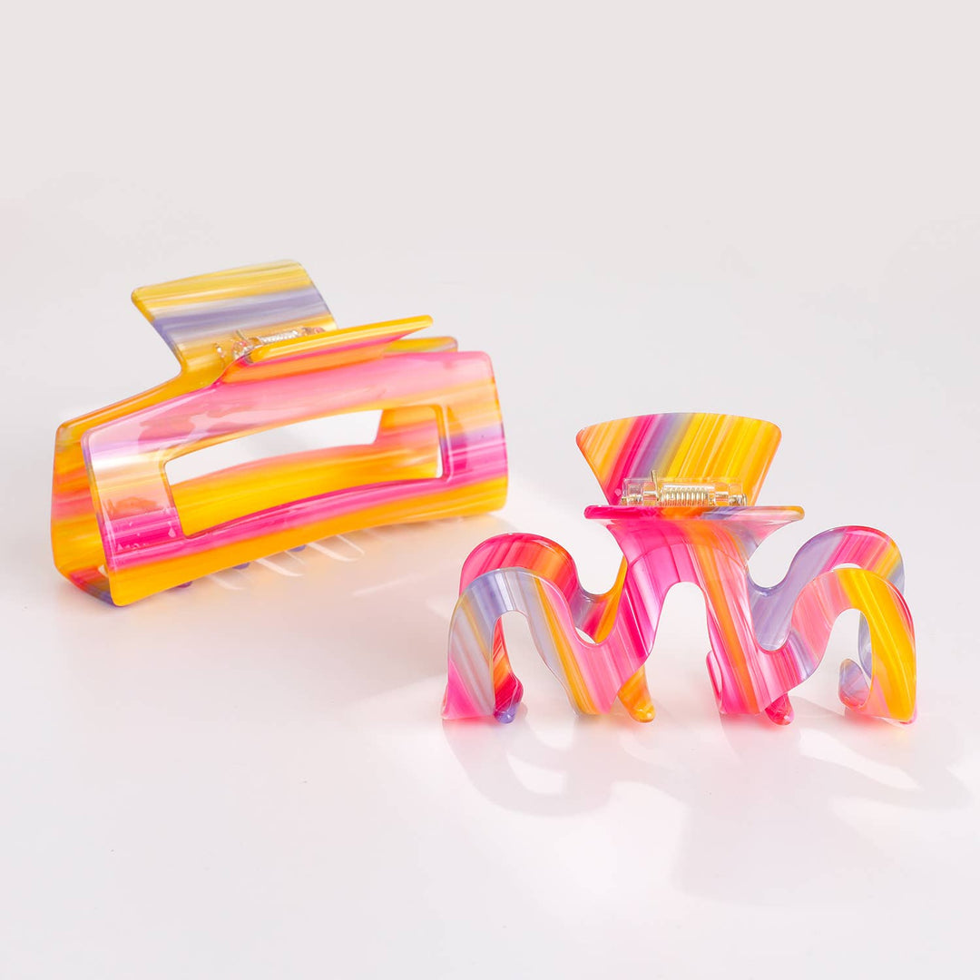 Rainbow Sunset | Assorted Large Claw Clips