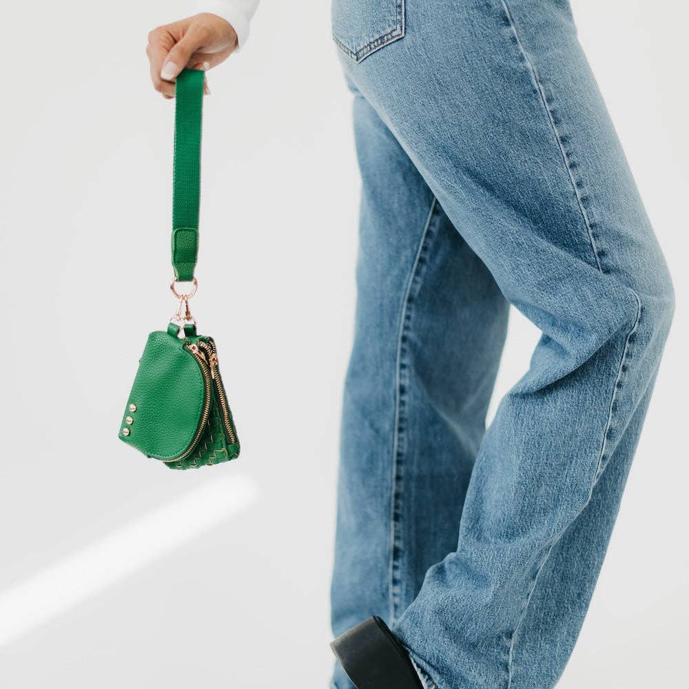 Wristlet-Wonderlust Woven Dual Pouch