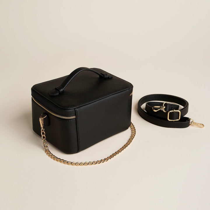 Jetsetter Train Case-Preto Black