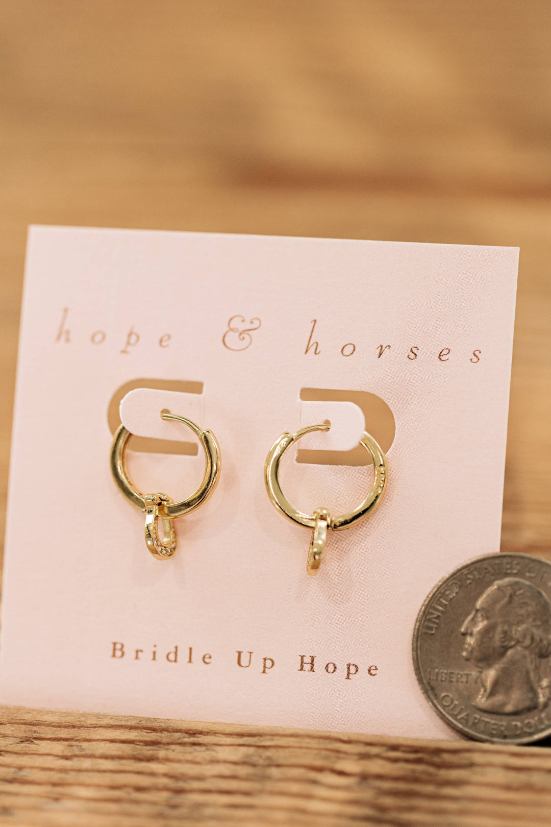 Horseshoe Huggie Earrings