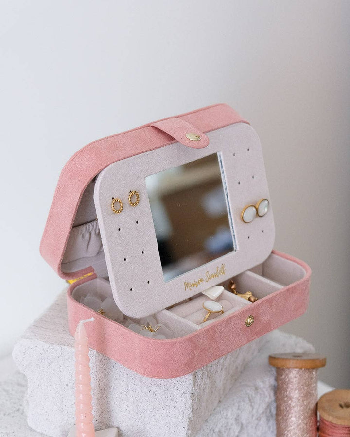 Brigitte-Velvet Travel Jewelry Box