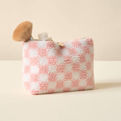 Teddy Pouch-Check Blush