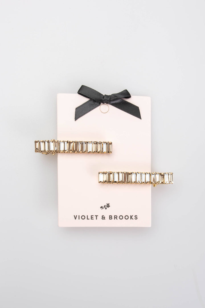 Elyse Crystal Clip Pair