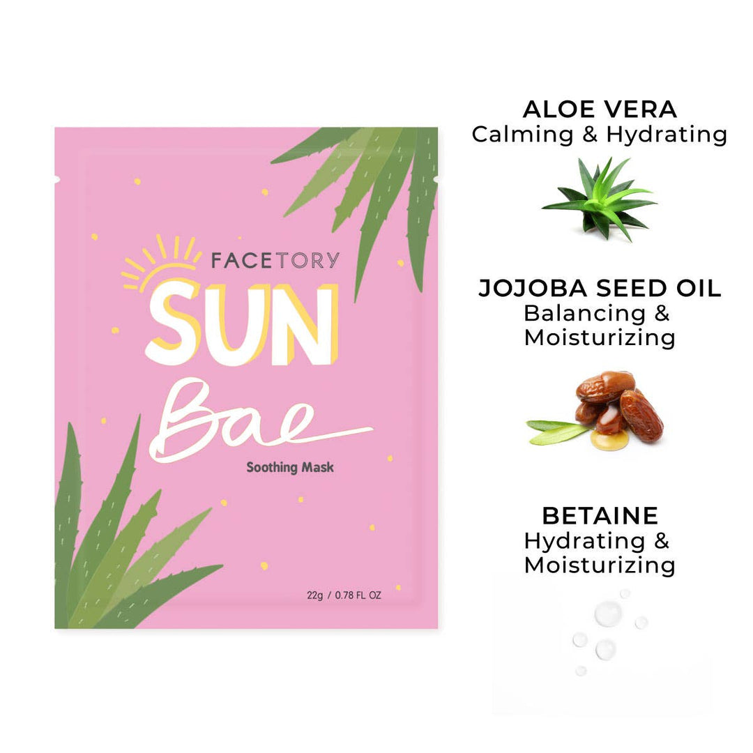 Sheet Face Mask - Korean Beauty - Soothing Aloe - Sun Bae