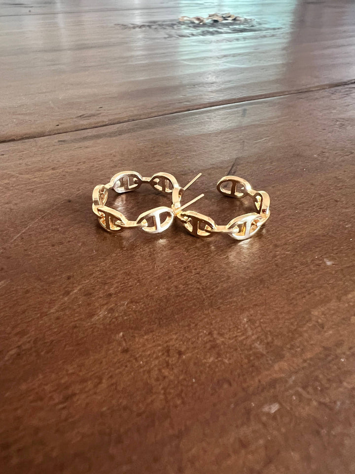 Mariner hoop earrings