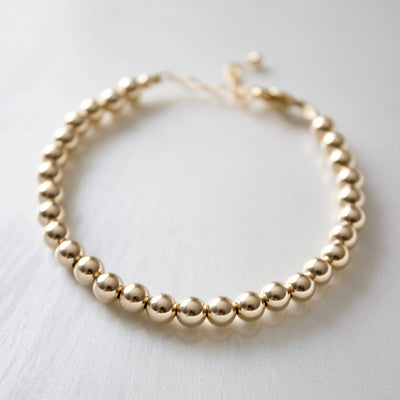 B1126 Gold Bracelet-Gold Filled Beaded