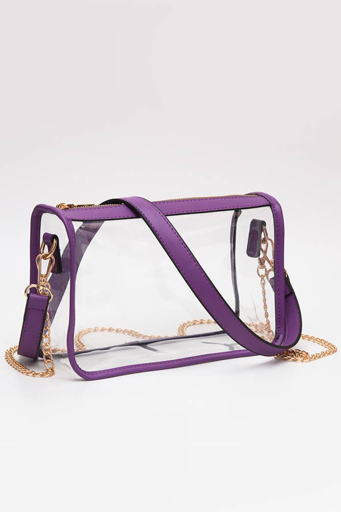 Clear Rectangle Stadium Concert Crossbody Bag