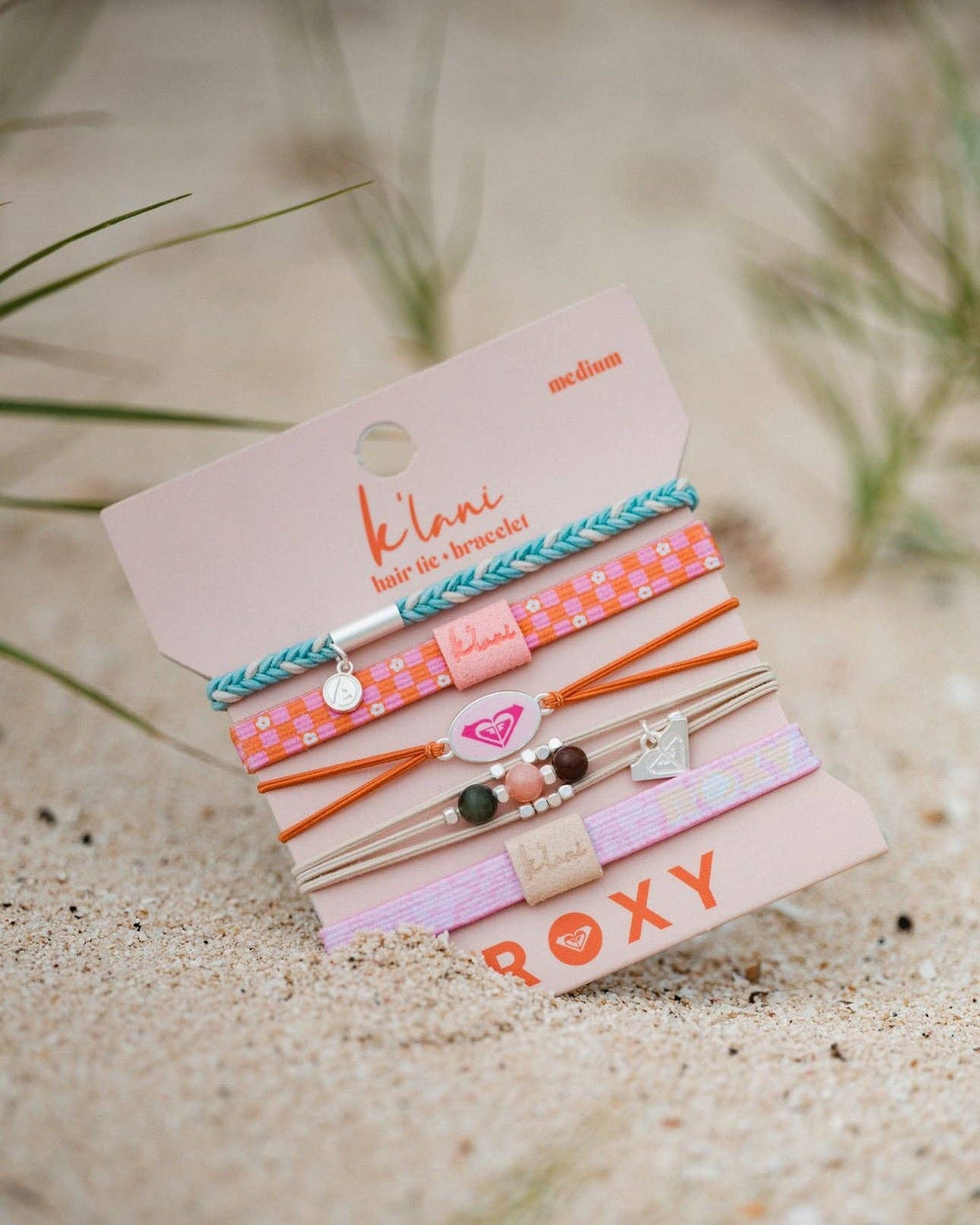 Hair Tie Bracelets-K'lani x Roxy Pink Tropics