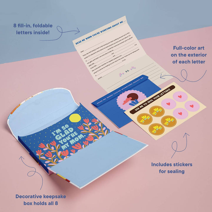 A Box of Love for Mom Fill in the Blank Read Me When Letters