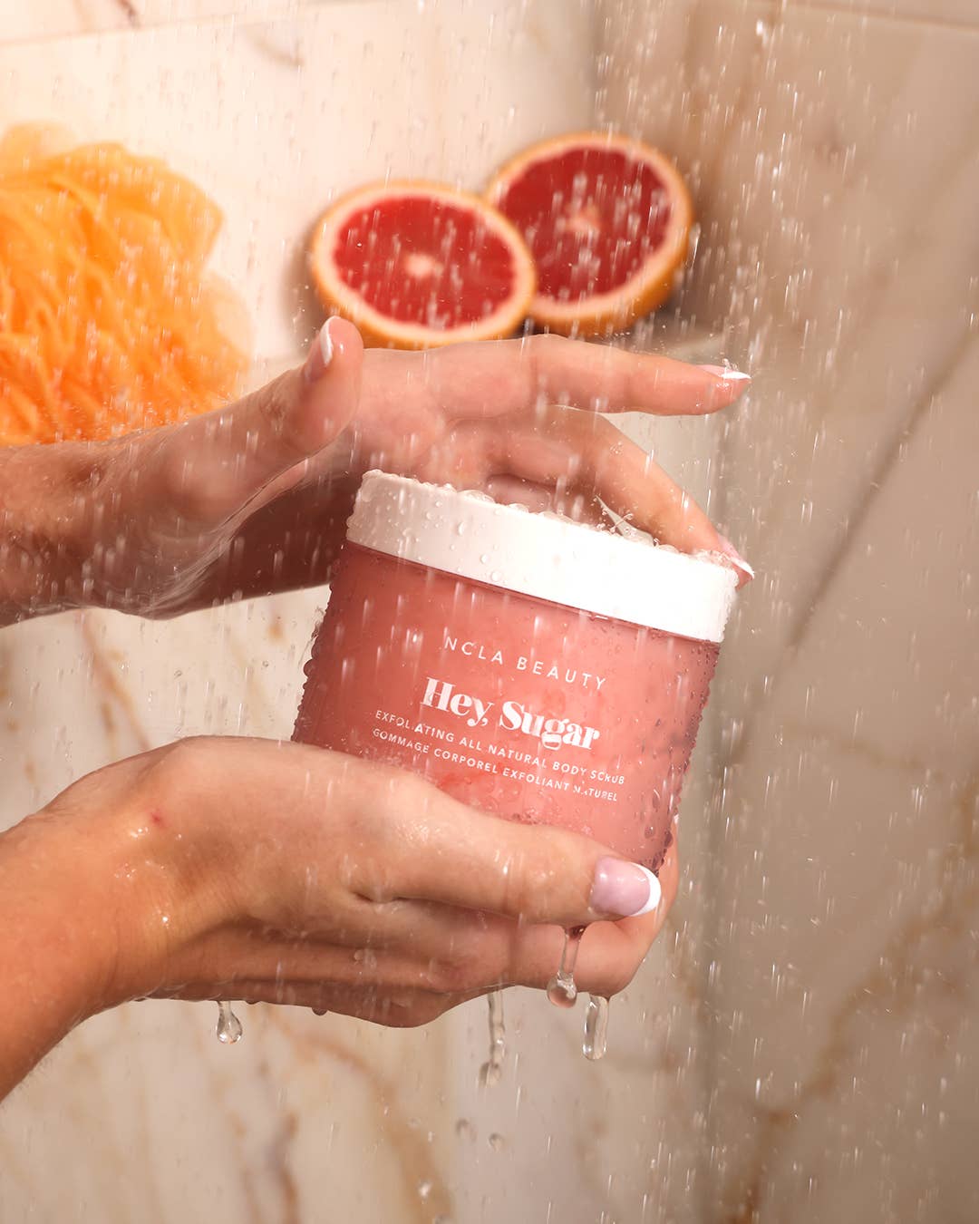 NCLA Body Scrub 8.5oz -Pink Grapefruit