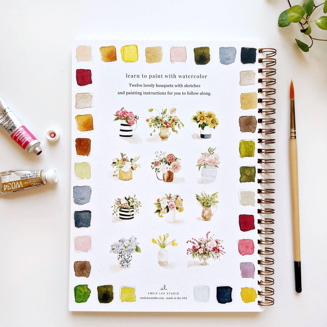 Watercolor Workbook-Bouquets