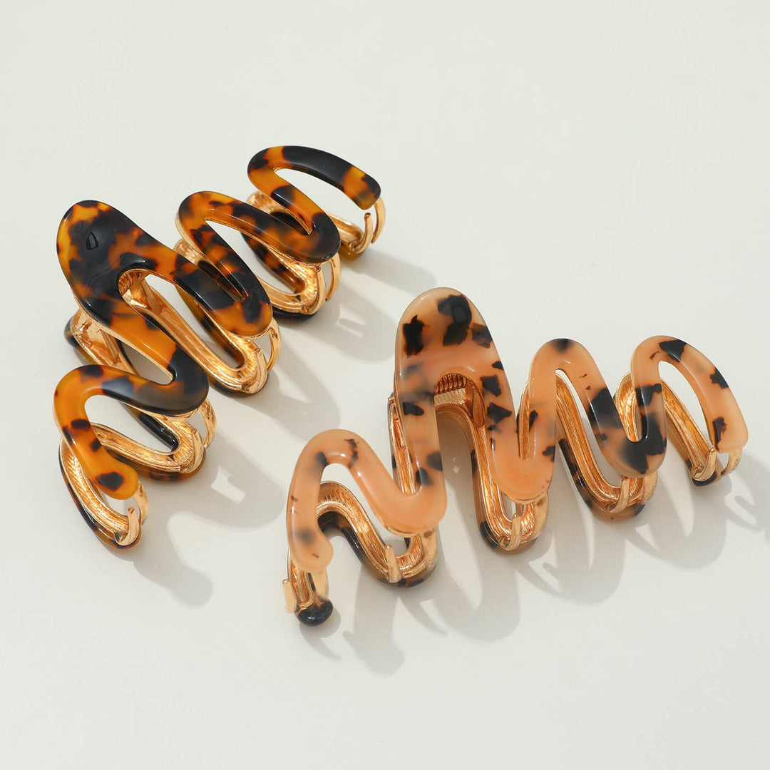 Willow | Large Squiggle Metal Claw Clip