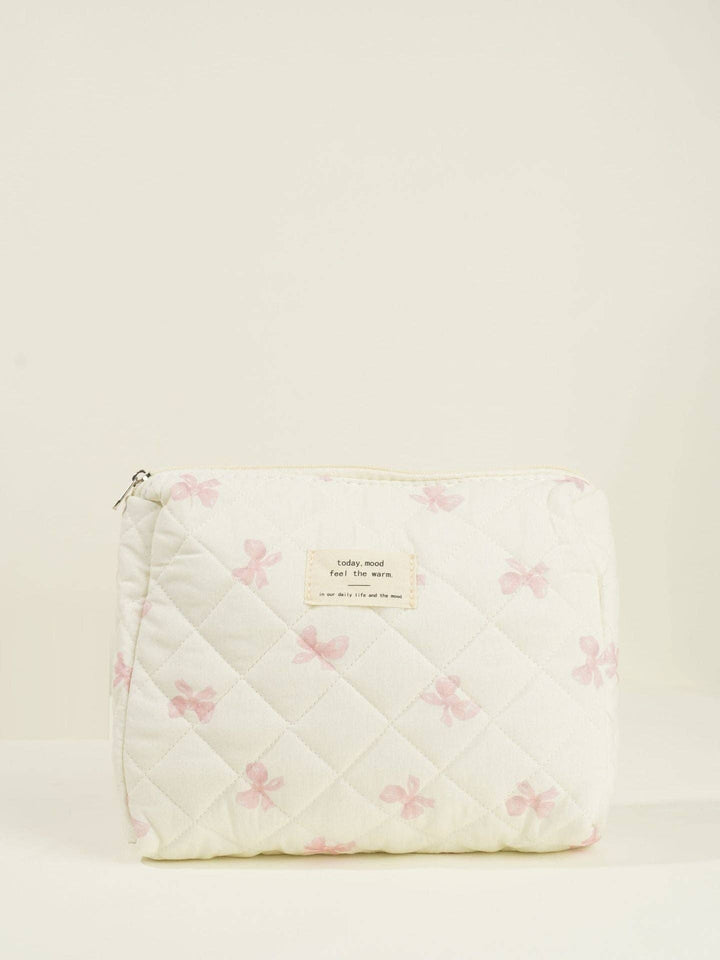 Butterfly Floral Print Puffer Make Up Bag DPB0106