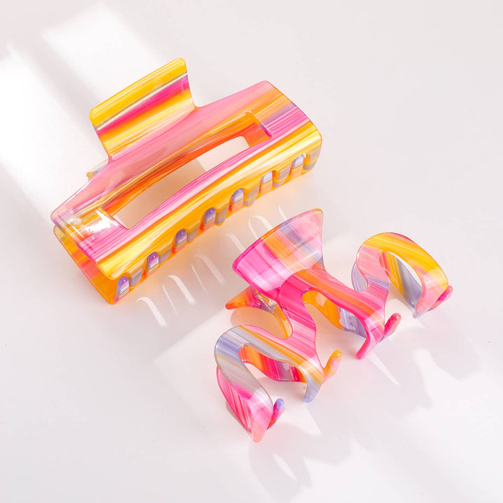 Rainbow Sunset | Assorted Large Claw Clips