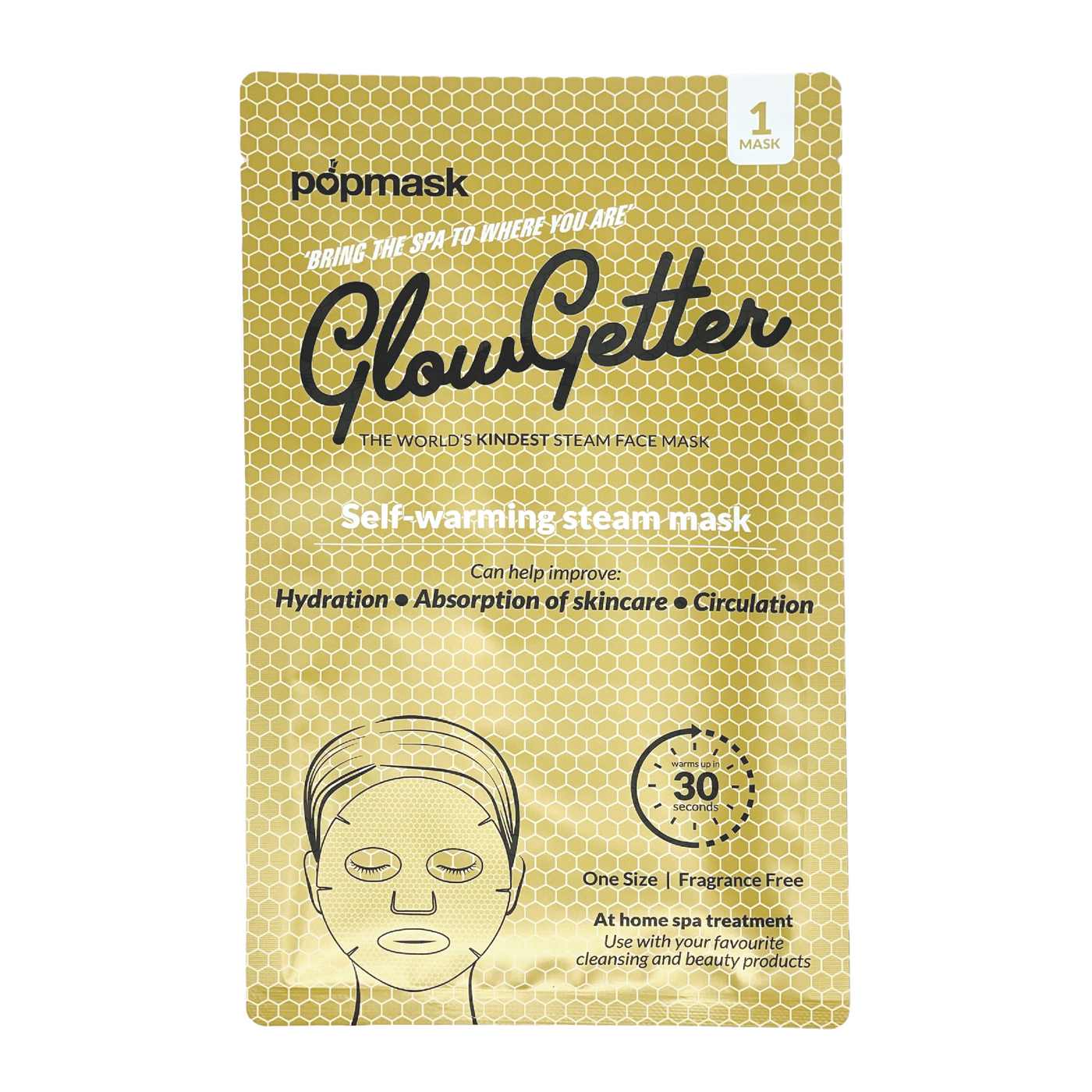 Glow Getter Self-Heating Steam Mask – 3 Pack