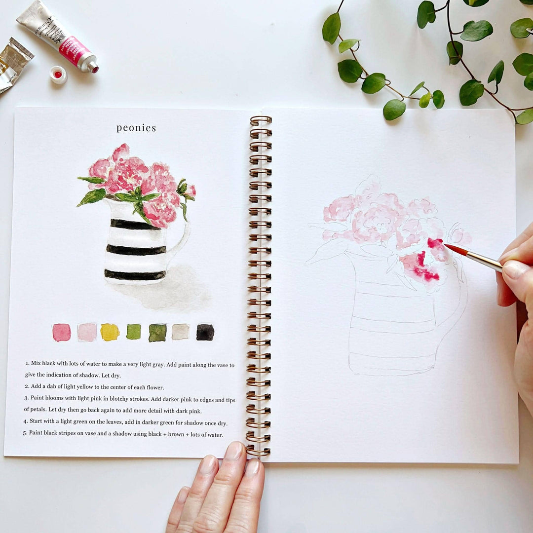 Watercolor Workbook-Bouquets
