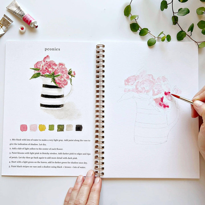 Watercolor Workbook-Bouquets