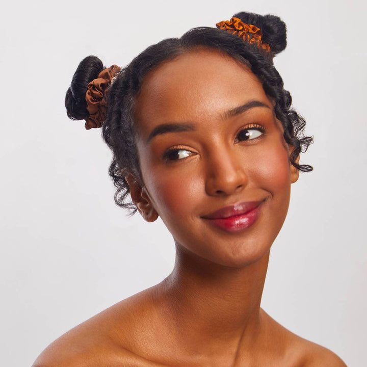 Satin Petite Scrunchies 5pc Set