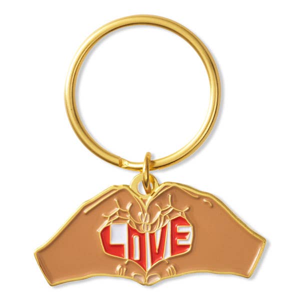 Heart Hands Love Keychain