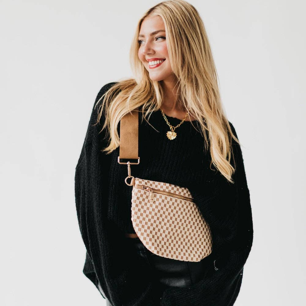 Westlyn Woven Bum Bag-Leather