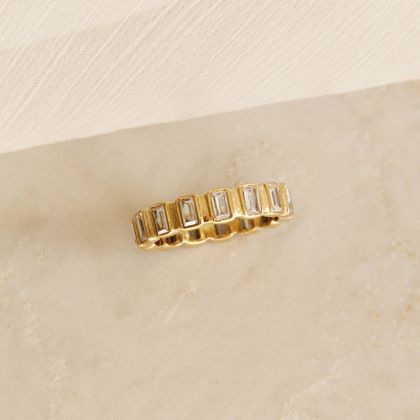 Baguette Eternity Band Ring