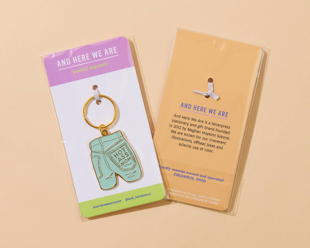 Keychain & Bag Charm-Mom Jeans