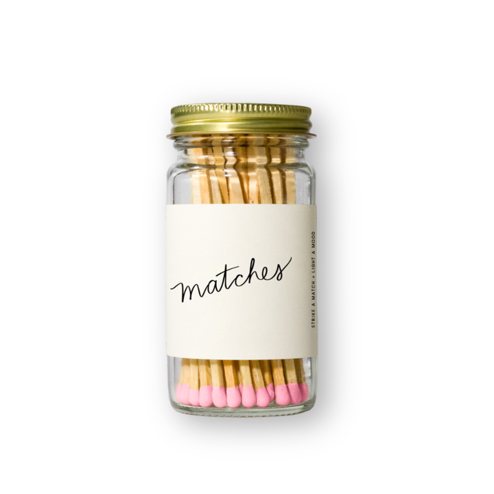 Match Jars - Soft Pink Tips
