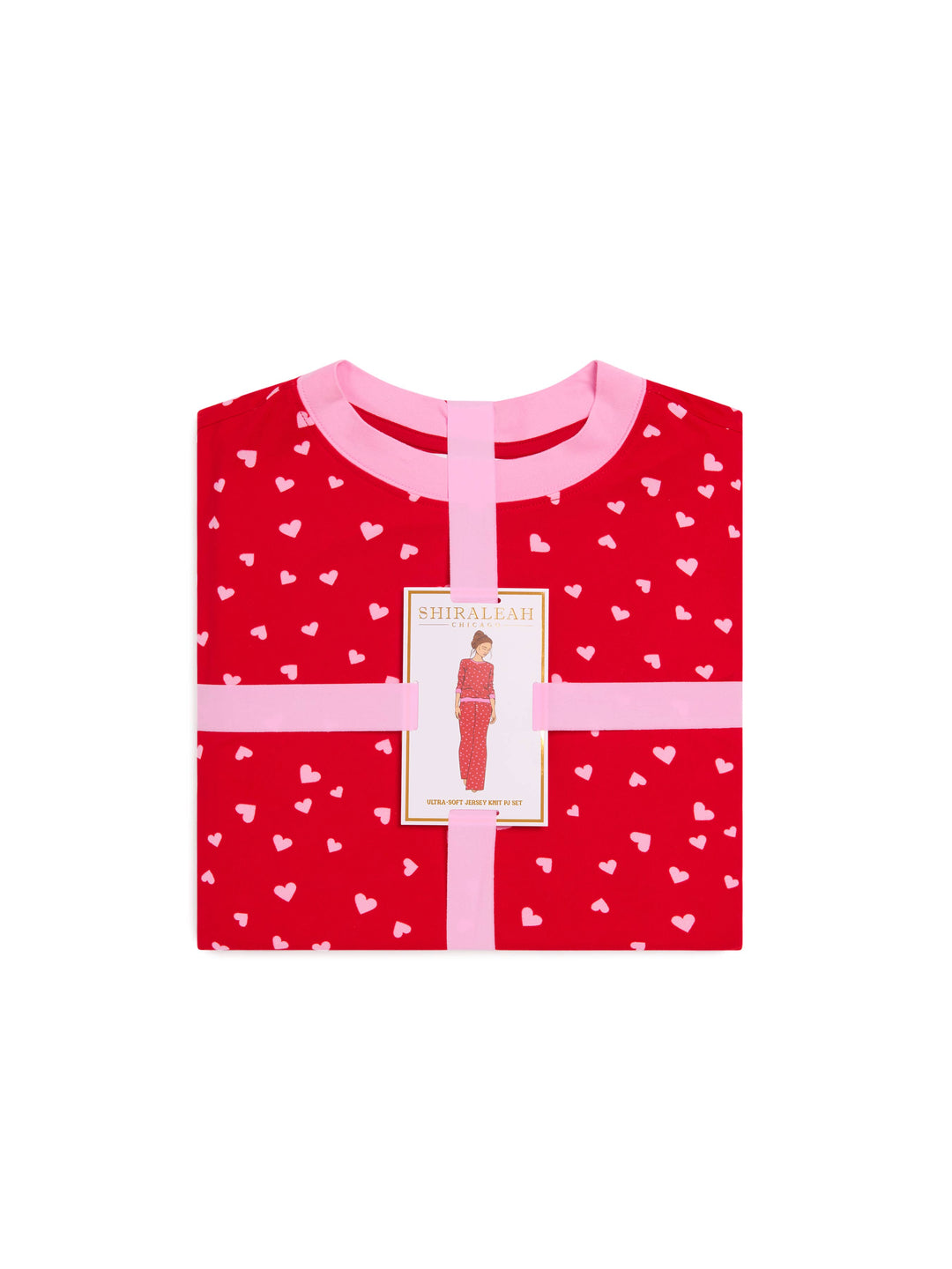 MINI HEARTS ULTRA-SOFT JERSEY KNIT PJ SET