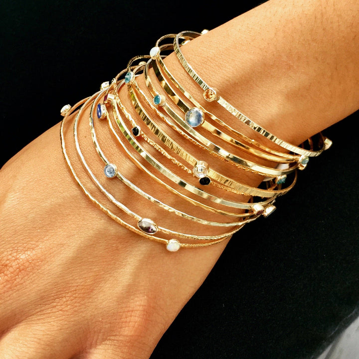 Bangle-Textured Layering Bangle- single bangle