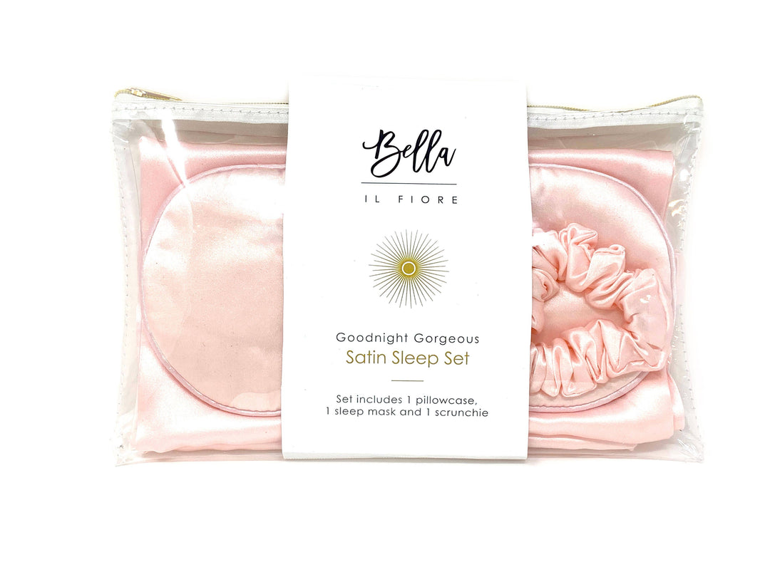 Goodnight Gorgeous Satin Sleep Set - Pink