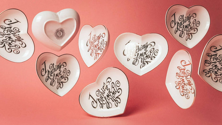 I Fucking Love You Heart Dish