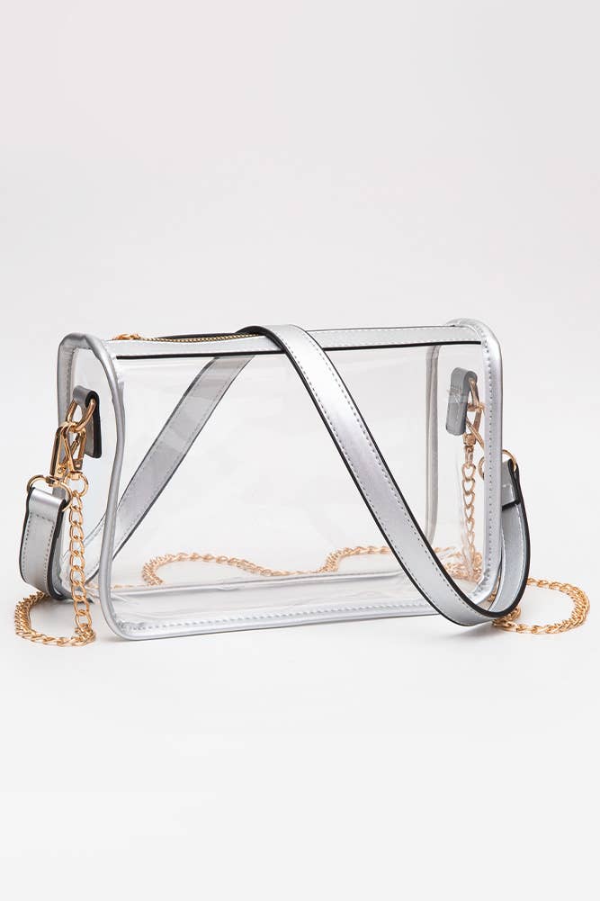 Clear Rectangle Stadium Concert Crossbody Bag