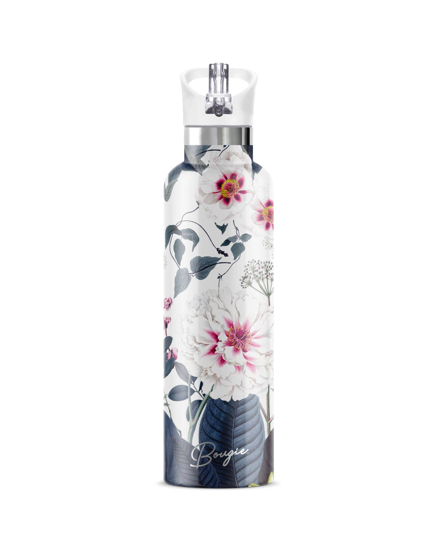 PEONY | 25 oz Insulated Water Bottle Flip' n' Sip Lid