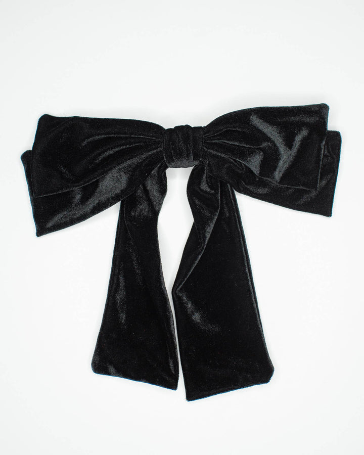 Big Velvet Bow: Black