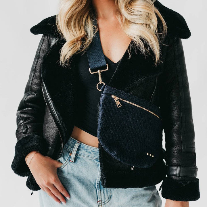 Westlyn Woven Bum Bag-Suede