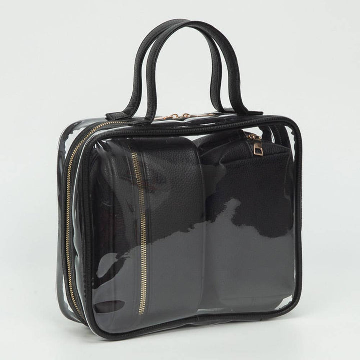 Travel Cosmetic Bag Set 4 Pieces-Transparent
