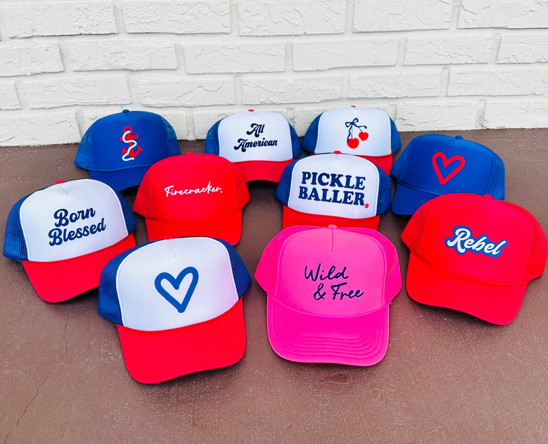Trucker Hat-Rebel: Red