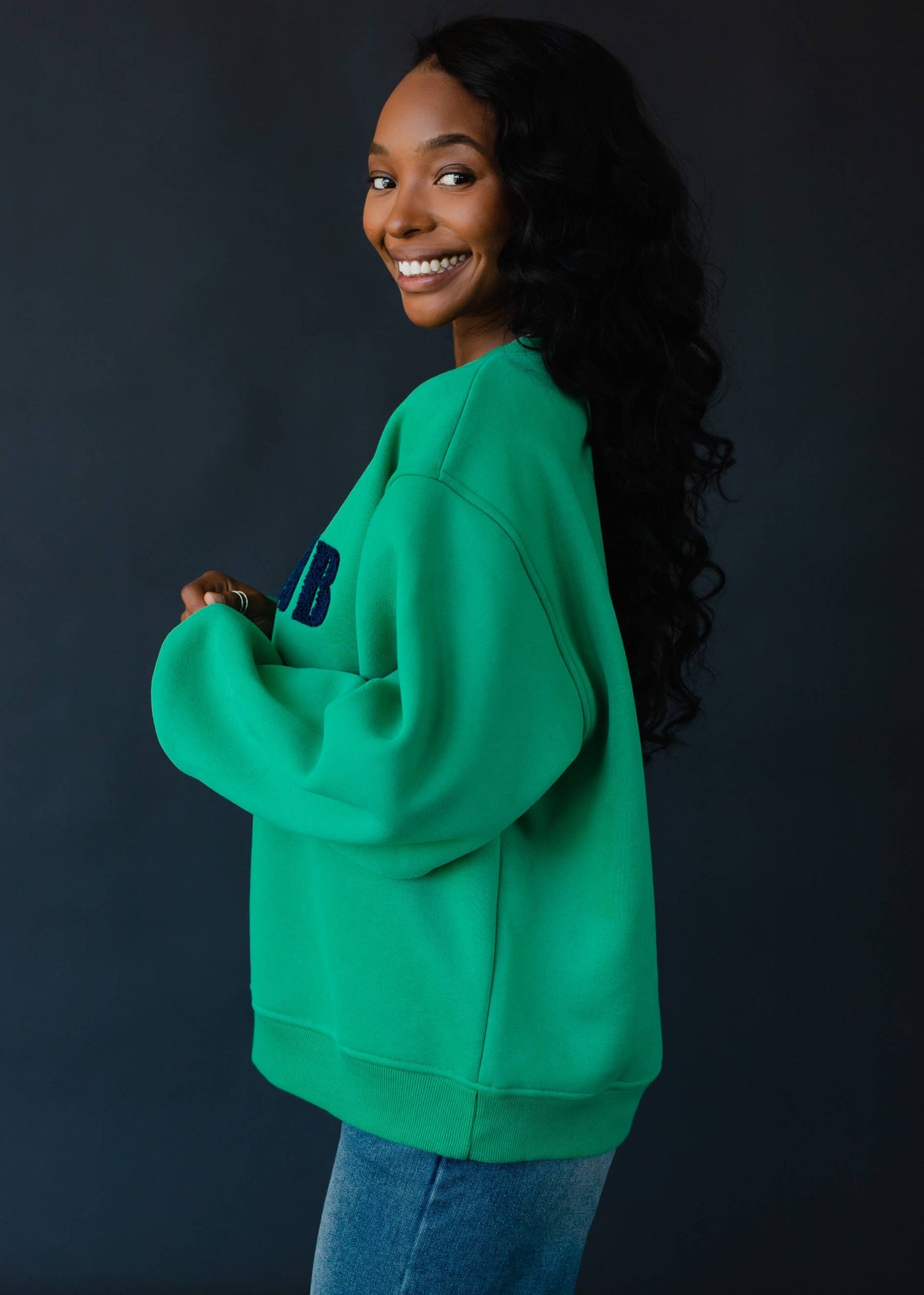 Green Ski Club Sweatshirt