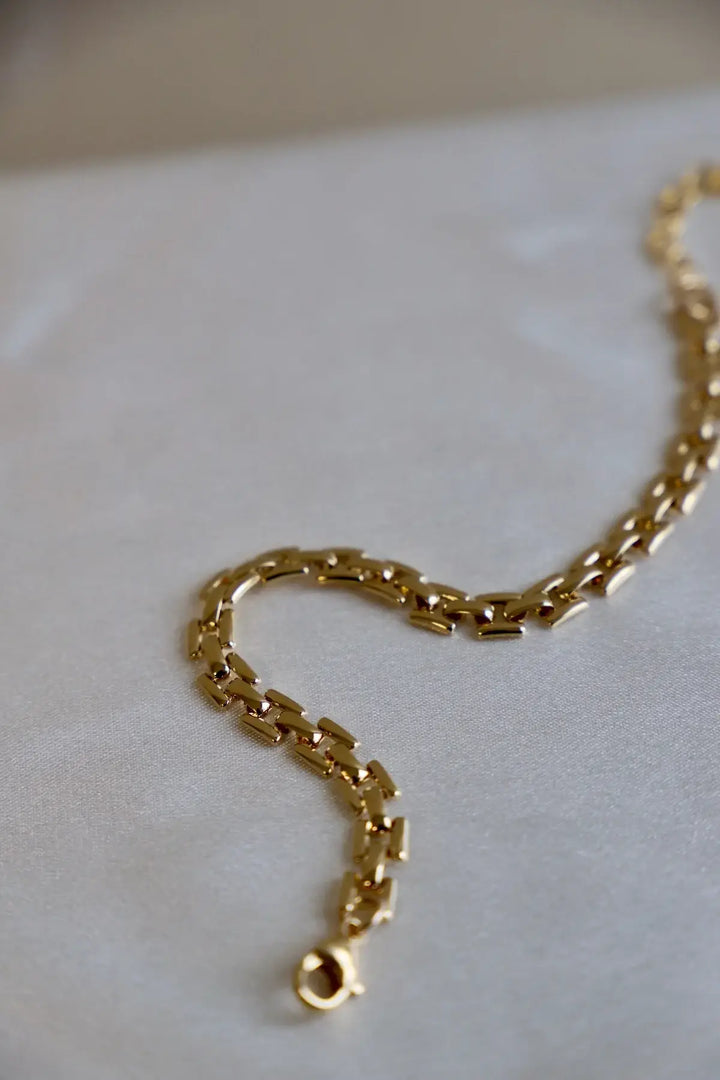 B1154 Gold Bracelet-Sienna Chain